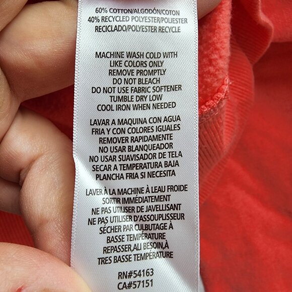 Calvin Klein Performance Pink/White Cropped Scoop Neck Sweatshirt Size Small - Picture 8 of 13